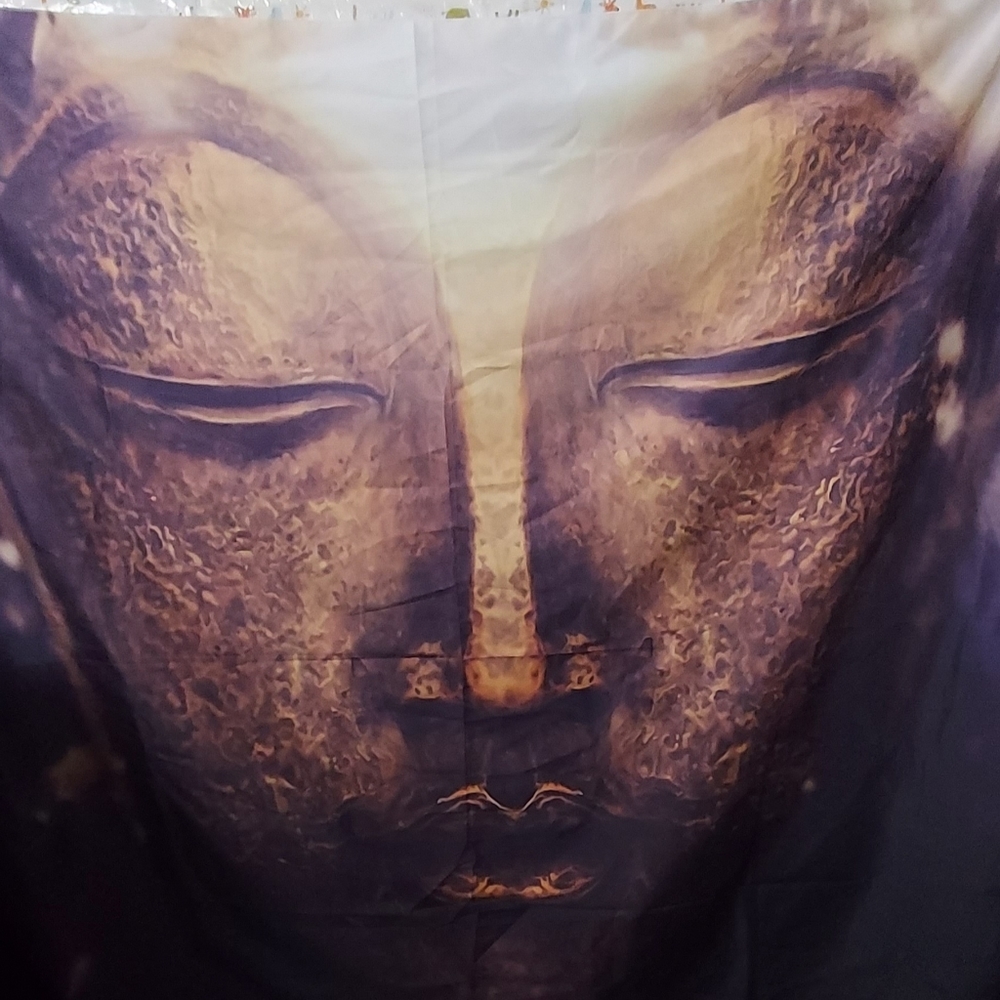 Buddha and Skull Tapestry,  living room dorm. New